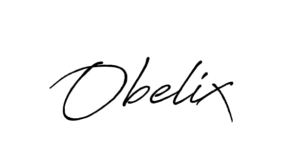 Use a signature maker to create a handwritten signature online. With this signature software, you can design (Antro_Vectra_Bolder) your own signature for name Obelix. Obelix signature style 7 images and pictures png