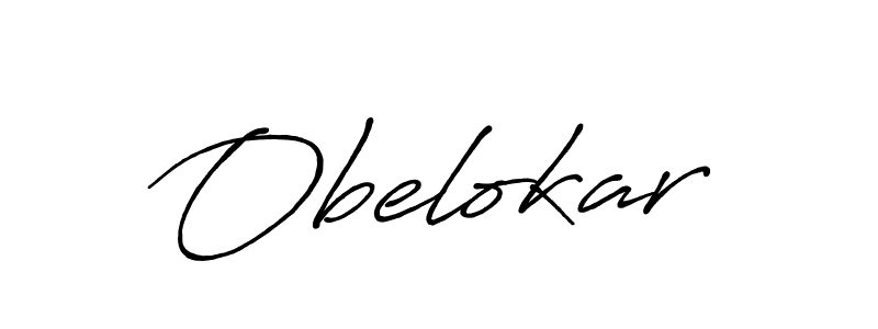 Create a beautiful signature design for name Obelokar. With this signature (Antro_Vectra_Bolder) fonts, you can make a handwritten signature for free. Obelokar signature style 7 images and pictures png