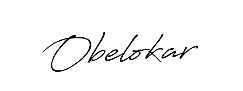 Create a beautiful signature design for name Obelokar. With this signature (Antro_Vectra_Bolder) fonts, you can make a handwritten signature for free. Obelokar signature style 7 images and pictures png