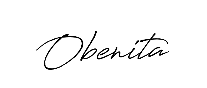 It looks lik you need a new signature style for name Obenita. Design unique handwritten (Antro_Vectra_Bolder) signature with our free signature maker in just a few clicks. Obenita signature style 7 images and pictures png