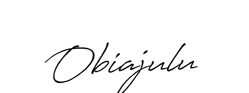 How to make Obiajulu signature? Antro_Vectra_Bolder is a professional autograph style. Create handwritten signature for Obiajulu name. Obiajulu signature style 7 images and pictures png