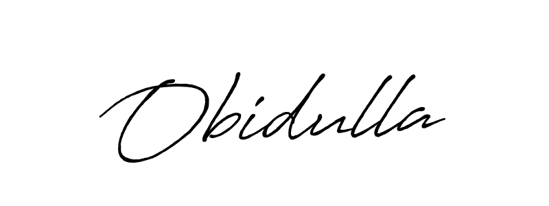 Use a signature maker to create a handwritten signature online. With this signature software, you can design (Antro_Vectra_Bolder) your own signature for name Obidulla. Obidulla signature style 7 images and pictures png