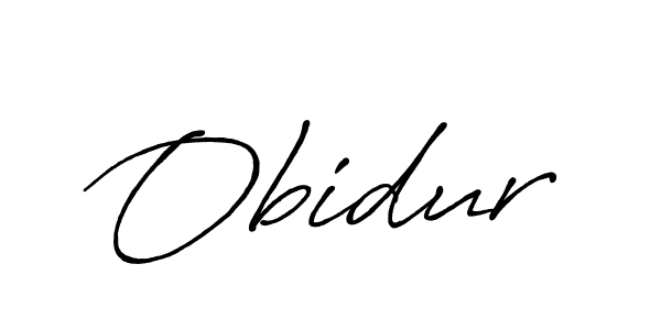 Make a beautiful signature design for name Obidur. With this signature (Antro_Vectra_Bolder) style, you can create a handwritten signature for free. Obidur signature style 7 images and pictures png