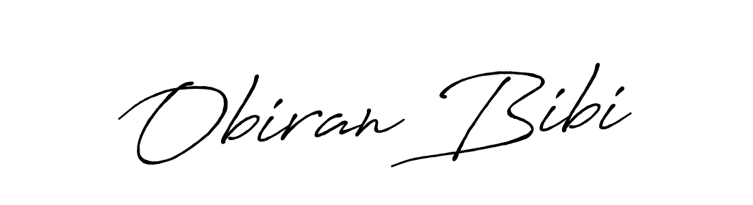 Obiran Bibi stylish signature style. Best Handwritten Sign (Antro_Vectra_Bolder) for my name. Handwritten Signature Collection Ideas for my name Obiran Bibi. Obiran Bibi signature style 7 images and pictures png