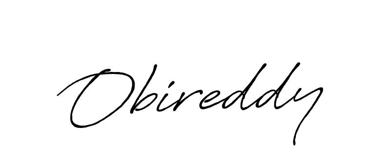How to make Obireddy name signature. Use Antro_Vectra_Bolder style for creating short signs online. This is the latest handwritten sign. Obireddy signature style 7 images and pictures png