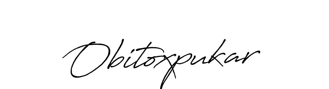 Create a beautiful signature design for name Obitoxpukar. With this signature (Antro_Vectra_Bolder) fonts, you can make a handwritten signature for free. Obitoxpukar signature style 7 images and pictures png