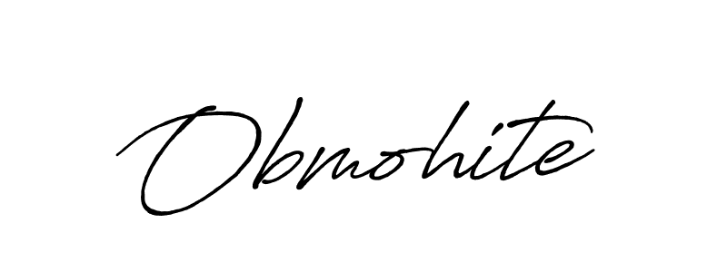 Design your own signature with our free online signature maker. With this signature software, you can create a handwritten (Antro_Vectra_Bolder) signature for name Obmohite. Obmohite signature style 7 images and pictures png