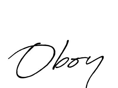 It looks lik you need a new signature style for name Oboy. Design unique handwritten (Antro_Vectra_Bolder) signature with our free signature maker in just a few clicks. Oboy signature style 7 images and pictures png