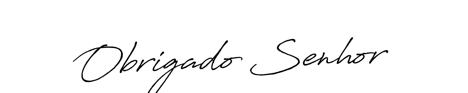 Also we have Obrigado Senhor name is the best signature style. Create professional handwritten signature collection using Antro_Vectra_Bolder autograph style. Obrigado Senhor signature style 7 images and pictures png