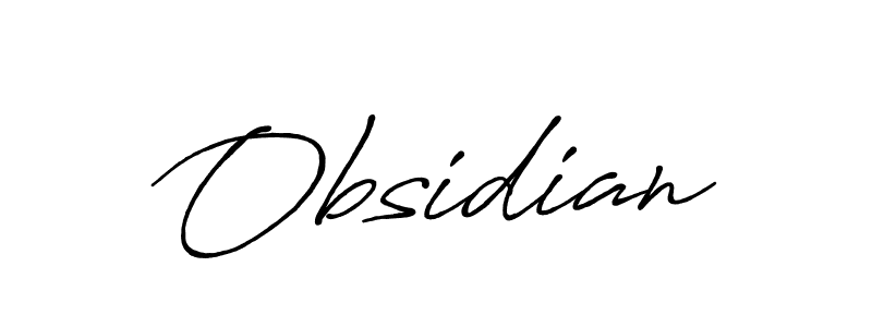 Make a beautiful signature design for name Obsidian. With this signature (Antro_Vectra_Bolder) style, you can create a handwritten signature for free. Obsidian signature style 7 images and pictures png