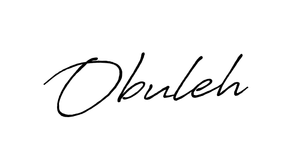 Use a signature maker to create a handwritten signature online. With this signature software, you can design (Antro_Vectra_Bolder) your own signature for name Obuleh. Obuleh signature style 7 images and pictures png