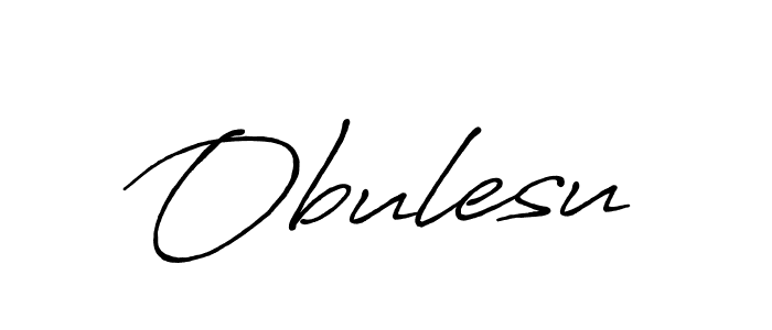 It looks lik you need a new signature style for name Obulesu. Design unique handwritten (Antro_Vectra_Bolder) signature with our free signature maker in just a few clicks. Obulesu signature style 7 images and pictures png