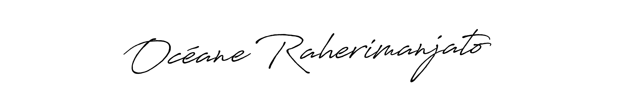 Make a beautiful signature design for name Océane Raherimanjato. With this signature (Antro_Vectra_Bolder) style, you can create a handwritten signature for free. Océane Raherimanjato signature style 7 images and pictures png