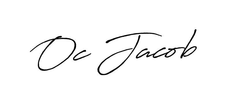 Also we have Oc Jacob name is the best signature style. Create professional handwritten signature collection using Antro_Vectra_Bolder autograph style. Oc Jacob signature style 7 images and pictures png
