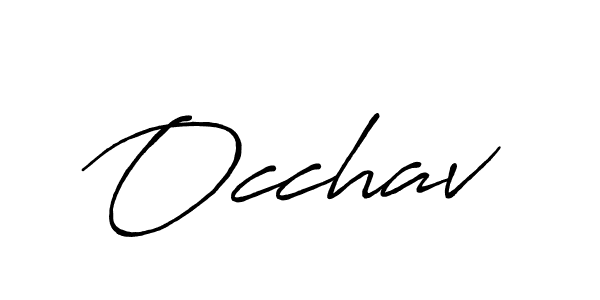 See photos of Occhav official signature by Spectra . Check more albums & portfolios. Read reviews & check more about Antro_Vectra_Bolder font. Occhav signature style 7 images and pictures png