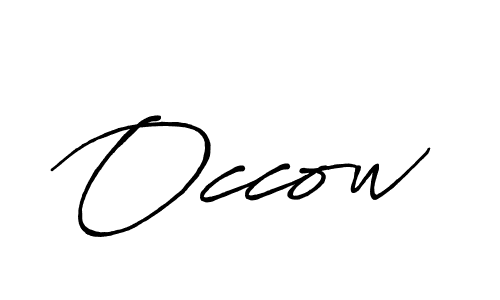 Occow stylish signature style. Best Handwritten Sign (Antro_Vectra_Bolder) for my name. Handwritten Signature Collection Ideas for my name Occow. Occow signature style 7 images and pictures png