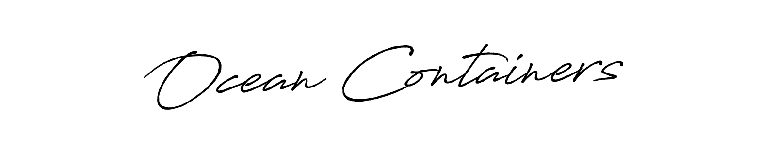 Similarly Antro_Vectra_Bolder is the best handwritten signature design. Signature creator online .You can use it as an online autograph creator for name Ocean Containers. Ocean Containers signature style 7 images and pictures png