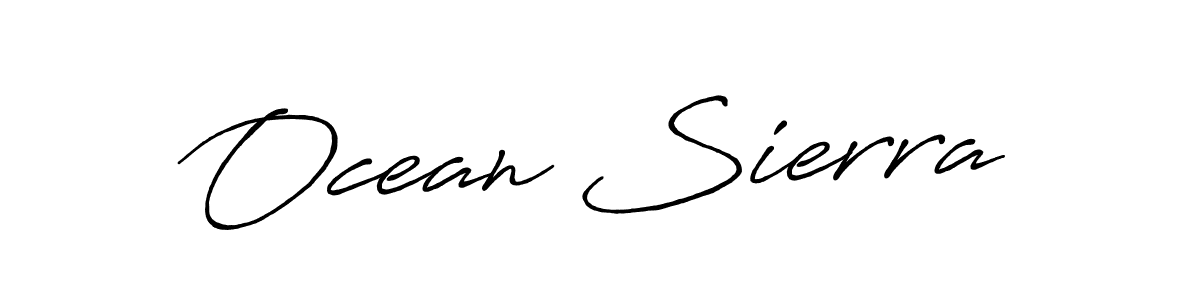 The best way (Antro_Vectra_Bolder) to make a short signature is to pick only two or three words in your name. The name Ocean Sierra include a total of six letters. For converting this name. Ocean Sierra signature style 7 images and pictures png