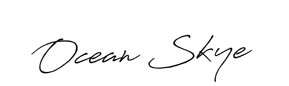 How to make Ocean Skye signature? Antro_Vectra_Bolder is a professional autograph style. Create handwritten signature for Ocean Skye name. Ocean Skye signature style 7 images and pictures png