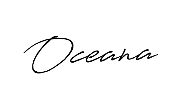 Use a signature maker to create a handwritten signature online. With this signature software, you can design (Antro_Vectra_Bolder) your own signature for name Oceana. Oceana signature style 7 images and pictures png