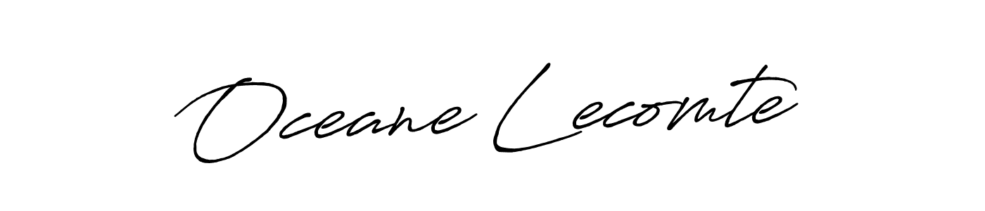 Make a beautiful signature design for name Oceane Lecomte. With this signature (Antro_Vectra_Bolder) style, you can create a handwritten signature for free. Oceane Lecomte signature style 7 images and pictures png