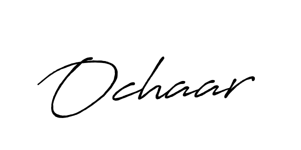 How to make Ochaar signature? Antro_Vectra_Bolder is a professional autograph style. Create handwritten signature for Ochaar name. Ochaar signature style 7 images and pictures png