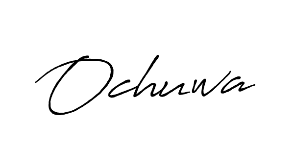 How to make Ochuwa signature? Antro_Vectra_Bolder is a professional autograph style. Create handwritten signature for Ochuwa name. Ochuwa signature style 7 images and pictures png