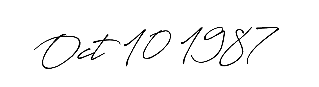 Use a signature maker to create a handwritten signature online. With this signature software, you can design (Antro_Vectra_Bolder) your own signature for name Oct 10 1987. Oct 10 1987 signature style 7 images and pictures png