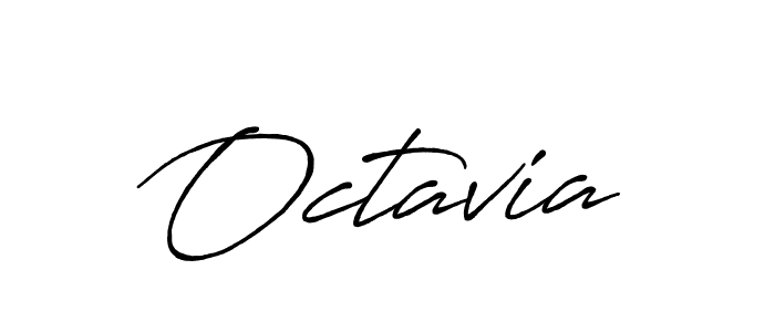 Design your own signature with our free online signature maker. With this signature software, you can create a handwritten (Antro_Vectra_Bolder) signature for name Octavia. Octavia signature style 7 images and pictures png