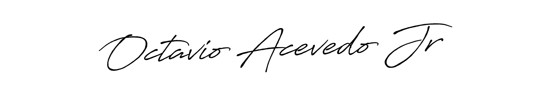 Design your own signature with our free online signature maker. With this signature software, you can create a handwritten (Antro_Vectra_Bolder) signature for name Octavio Acevedo Jr. Octavio Acevedo Jr signature style 7 images and pictures png