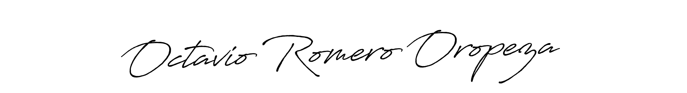 Antro_Vectra_Bolder is a professional signature style that is perfect for those who want to add a touch of class to their signature. It is also a great choice for those who want to make their signature more unique. Get Octavio Romero Oropeza name to fancy signature for free. Octavio Romero Oropeza signature style 7 images and pictures png