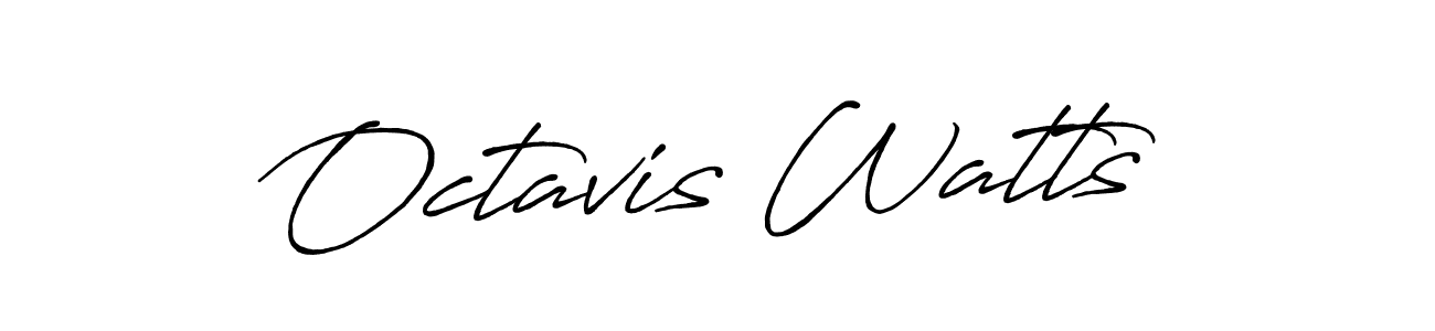 Also You can easily find your signature by using the search form. We will create Octavis Watts name handwritten signature images for you free of cost using Antro_Vectra_Bolder sign style. Octavis Watts signature style 7 images and pictures png