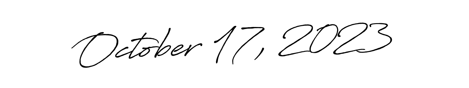 How to make October 17, 2023 signature? Antro_Vectra_Bolder is a professional autograph style. Create handwritten signature for October 17, 2023 name. October 17, 2023 signature style 7 images and pictures png