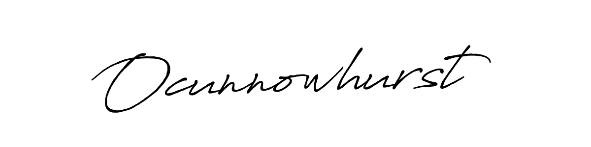 Design your own signature with our free online signature maker. With this signature software, you can create a handwritten (Antro_Vectra_Bolder) signature for name Ocunnowhurst. Ocunnowhurst signature style 7 images and pictures png