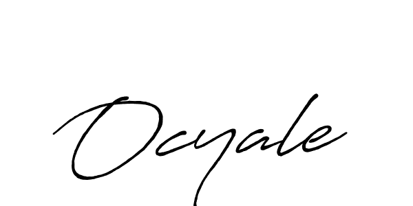 Design your own signature with our free online signature maker. With this signature software, you can create a handwritten (Antro_Vectra_Bolder) signature for name Ocyale. Ocyale signature style 7 images and pictures png