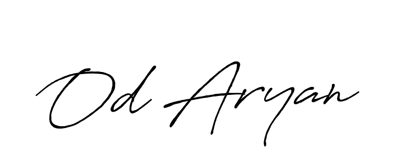 Use a signature maker to create a handwritten signature online. With this signature software, you can design (Antro_Vectra_Bolder) your own signature for name Od Aryan. Od Aryan signature style 7 images and pictures png