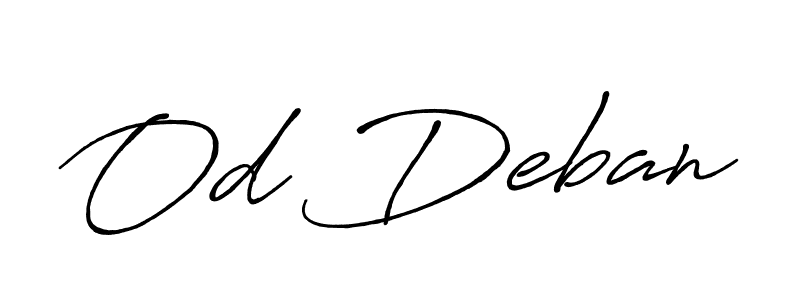 How to make Od Deban signature? Antro_Vectra_Bolder is a professional autograph style. Create handwritten signature for Od Deban name. Od Deban signature style 7 images and pictures png