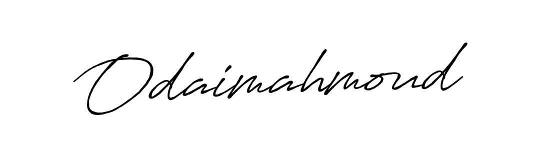 Also we have Odaimahmoud name is the best signature style. Create professional handwritten signature collection using Antro_Vectra_Bolder autograph style. Odaimahmoud signature style 7 images and pictures png