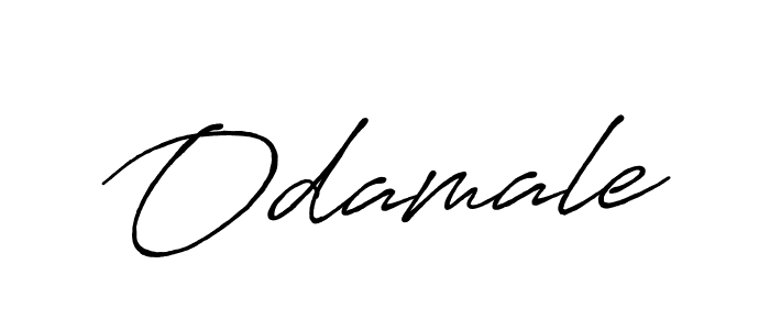 How to make Odamale signature? Antro_Vectra_Bolder is a professional autograph style. Create handwritten signature for Odamale name. Odamale signature style 7 images and pictures png