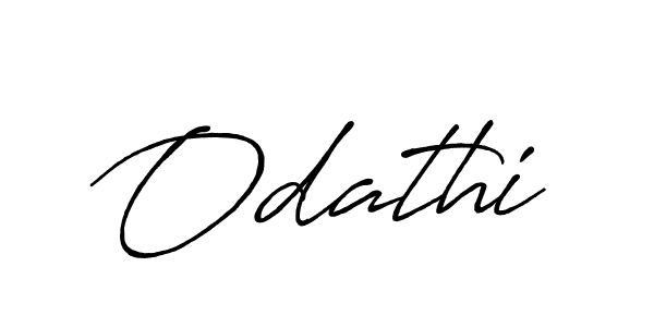 Use a signature maker to create a handwritten signature online. With this signature software, you can design (Antro_Vectra_Bolder) your own signature for name Odathi. Odathi signature style 7 images and pictures png