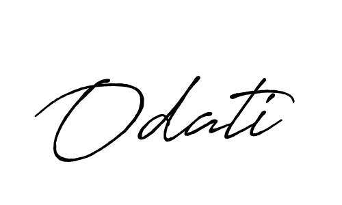 It looks lik you need a new signature style for name Odati. Design unique handwritten (Antro_Vectra_Bolder) signature with our free signature maker in just a few clicks. Odati signature style 7 images and pictures png