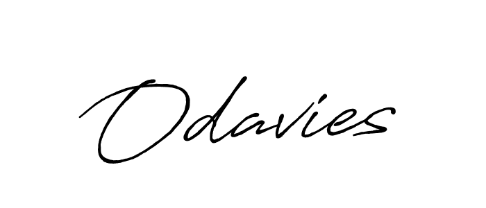 Use a signature maker to create a handwritten signature online. With this signature software, you can design (Antro_Vectra_Bolder) your own signature for name Odavies. Odavies signature style 7 images and pictures png