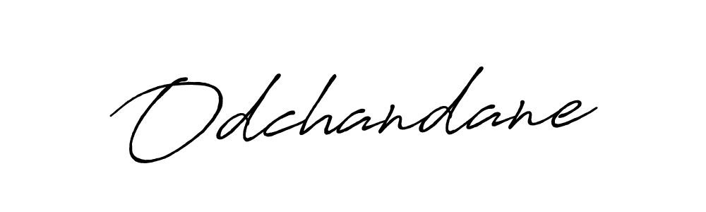 The best way (Antro_Vectra_Bolder) to make a short signature is to pick only two or three words in your name. The name Odchandane include a total of six letters. For converting this name. Odchandane signature style 7 images and pictures png