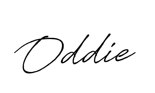 How to make Oddie name signature. Use Antro_Vectra_Bolder style for creating short signs online. This is the latest handwritten sign. Oddie signature style 7 images and pictures png