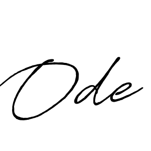 Design your own signature with our free online signature maker. With this signature software, you can create a handwritten (Antro_Vectra_Bolder) signature for name Ode. Ode signature style 7 images and pictures png