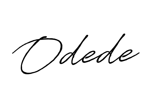 The best way (Antro_Vectra_Bolder) to make a short signature is to pick only two or three words in your name. The name Odede include a total of six letters. For converting this name. Odede signature style 7 images and pictures png