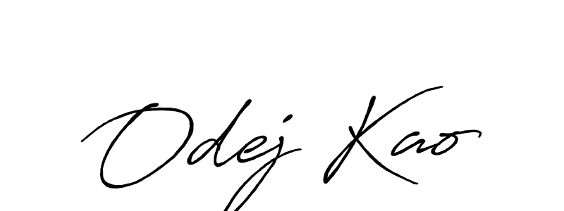 Also we have Odej Kao name is the best signature style. Create professional handwritten signature collection using Antro_Vectra_Bolder autograph style. Odej Kao signature style 7 images and pictures png