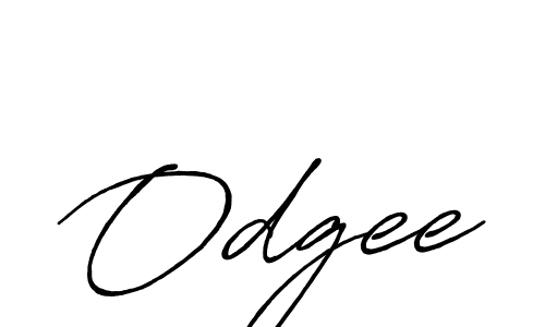 How to make Odgee signature? Antro_Vectra_Bolder is a professional autograph style. Create handwritten signature for Odgee name. Odgee signature style 7 images and pictures png