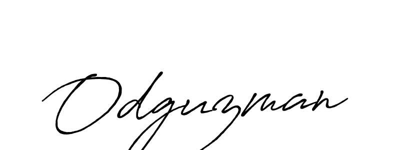 Make a beautiful signature design for name Odguzman. With this signature (Antro_Vectra_Bolder) style, you can create a handwritten signature for free. Odguzman signature style 7 images and pictures png