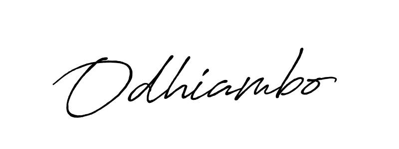 How to make Odhiambo name signature. Use Antro_Vectra_Bolder style for creating short signs online. This is the latest handwritten sign. Odhiambo signature style 7 images and pictures png